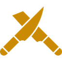 Crossed knives — the ritual