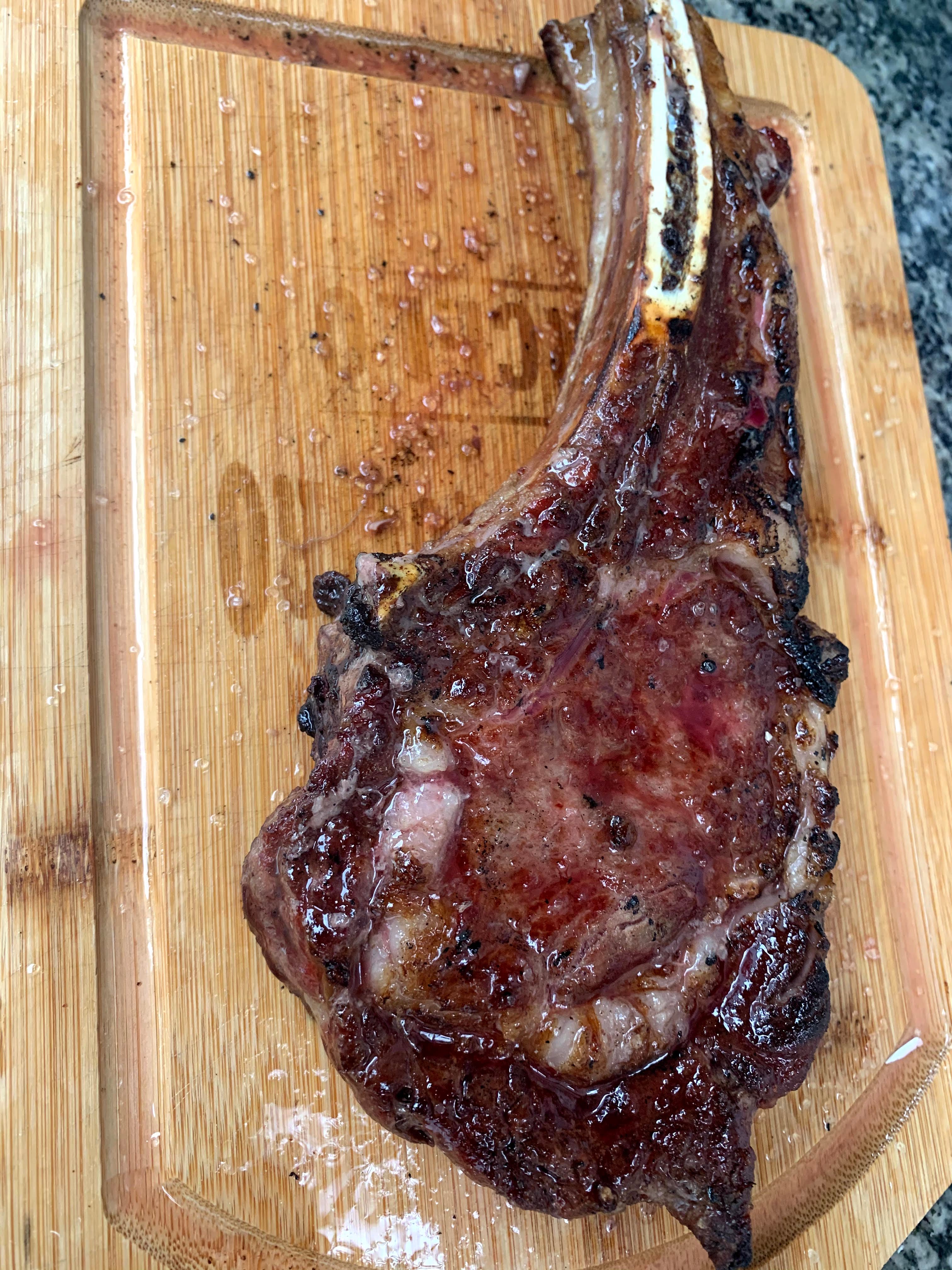 Cooked tomahawk — the story of a cut